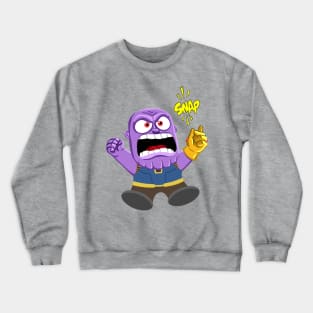 Snap Crewneck Sweatshirt